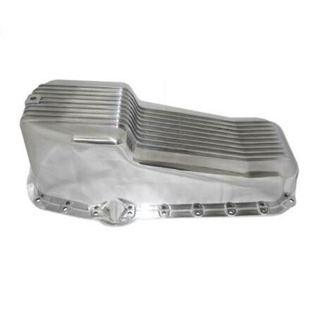 RACING POWER Finned Polished Aluminum Oil Pan for 1965-1979 Chevy 3B RPC-R8442